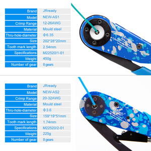  ST2138 TOOL KIT: NEW-AS2 Crimp Tool(M22520/2-01 20-32 AWG)+Universal Positioner & NEW-AS1 Crimp Tool(M22520/1-01 12-26 AWG) +UF6