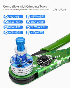  UF6-UF2-5 (M22520/1-05) Universal Positioner for M22520 1 01 Crimp Tool for Barrel Contacts