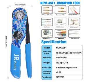  NEW-ASF1 Crimp Tool (M22520/1-01 JRD-ASF1 Equivalent)