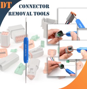  ST6144 333PCS DT Connector Kit(Deutsch Connectors Kit) 2 3 4 6 Pin Connectors & 16# Solid Contacts Terminals & JRD-HDT-48 Crimpe